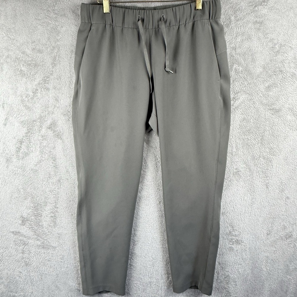 Lululemon On The Fly Pant Womens 8 28" Inseam Green Pull On Drawstring Casual